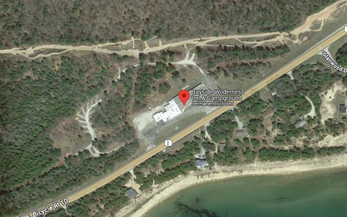 Bayside Hotel (Bayside Inn, The Surf) - Aerial Map (newer photo)